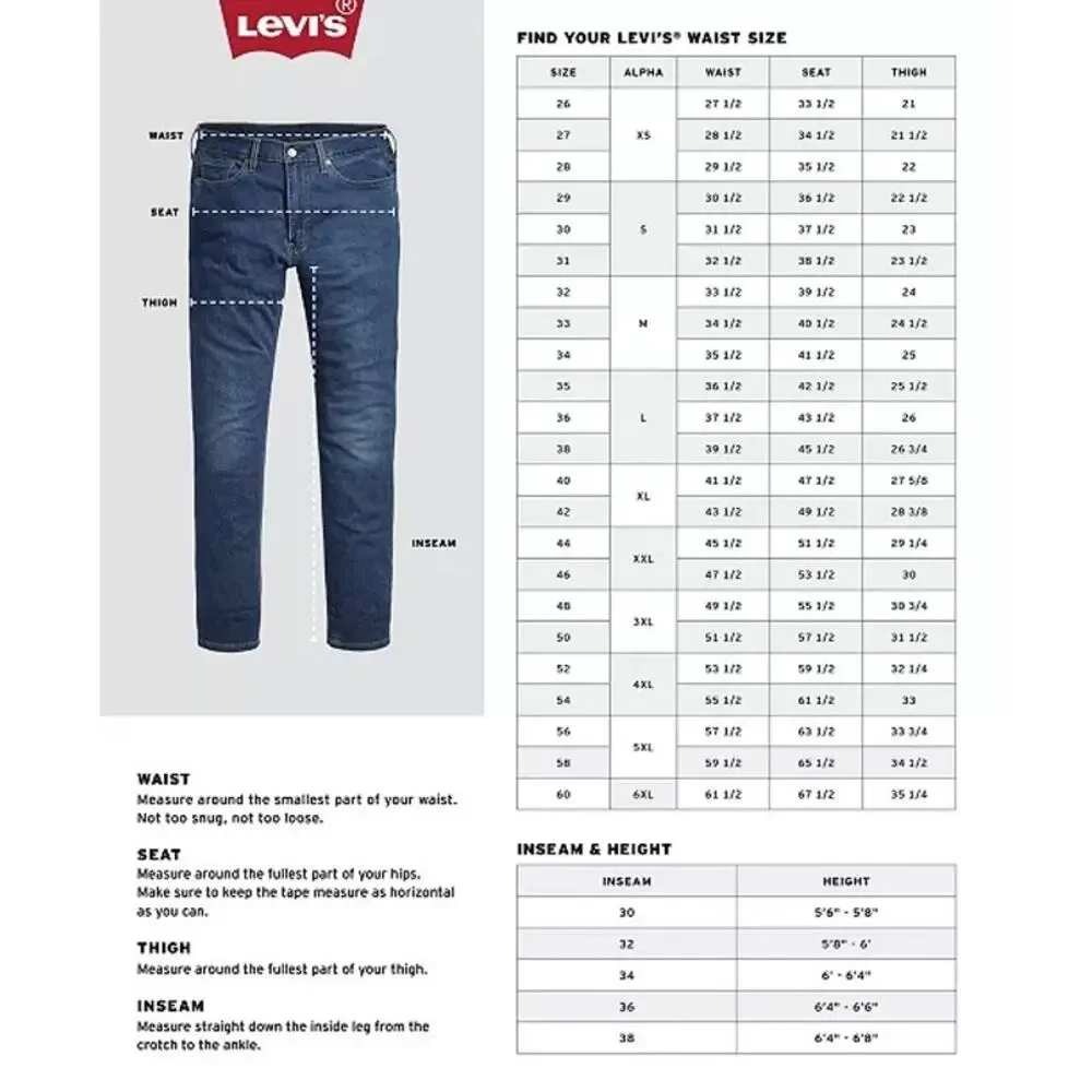 LEVI'S Men's 511™ Slim All Seasons Tech Stretch Jeans in Nightwatch Blue W33 L36